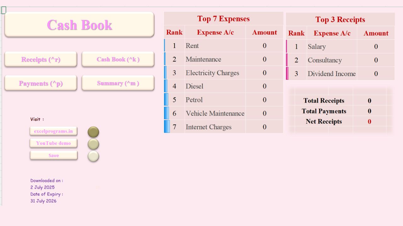 New Cash Book Ver 3.3 T